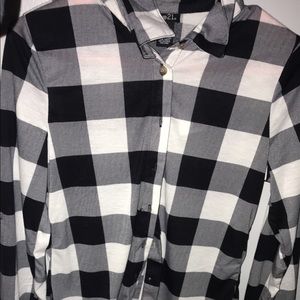 Black and white flannel